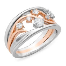 Load image into Gallery viewer, White and Rose Gold Diamond Ring

