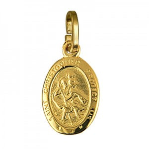 Yellow Gold St Christopher Medallion