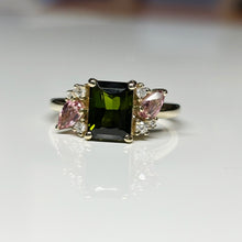 Load image into Gallery viewer, Tourmaline and Diamond Ring