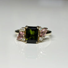 Load image into Gallery viewer, Tourmaline and Diamond Ring