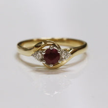 Load image into Gallery viewer, Ruby Twist Ring
