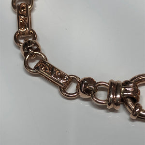 9ct Rose Gold Filigree Link Bracelet