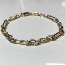 Load image into Gallery viewer, 9ct Yellow Gold Antique Style Link Bracelet
