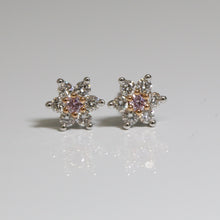 Load image into Gallery viewer, Pink Kimberley 'Novah' Stud Earrings
