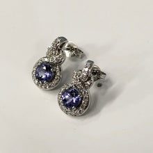 Load image into Gallery viewer, Tanzanite and Diamond Earrings
