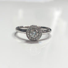 Load image into Gallery viewer, White Gold Round Brilliant-Cut Diamond Ring

