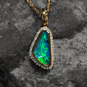 Black Opal Pendant