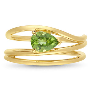 Peridot Multiband Ring