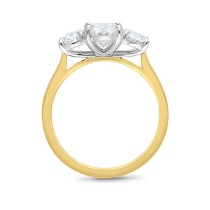 Oval Trilogy Ring