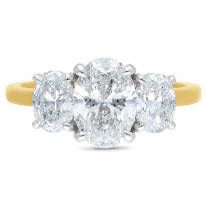 Oval Trilogy Ring