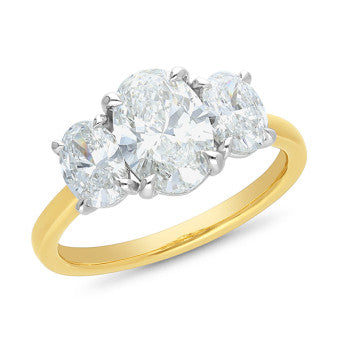 Oval Trilogy Ring
