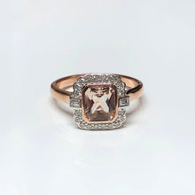 Load image into Gallery viewer, Morganite and Diamond Ring
