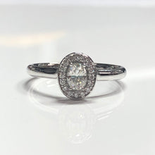 Load image into Gallery viewer, White Gold Oval-Cut Diamond Ring
