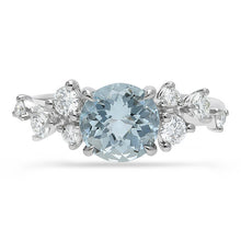 Load image into Gallery viewer, Aquamarine and Diamond Ring
