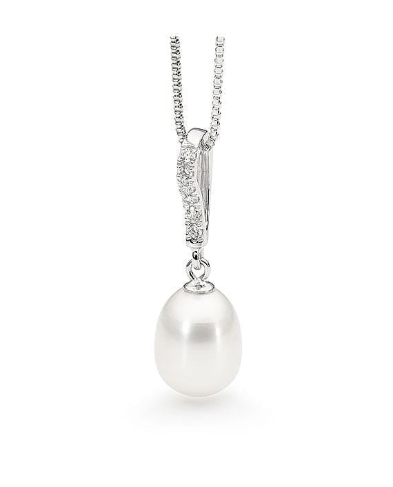 Pearl and Cubic Zirconia Pendant