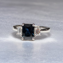 Load image into Gallery viewer, Emerald-Cut Sapphire Ring
