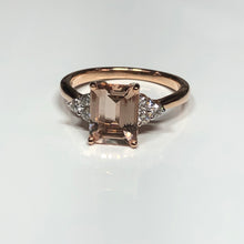 Load image into Gallery viewer, Morganite and Diamond Ring

