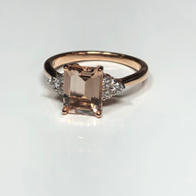 Load image into Gallery viewer, Morganite and Diamond Ring
