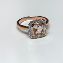 Load image into Gallery viewer, Morganite and Diamond Ring
