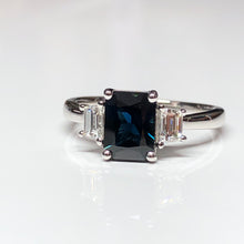 Load image into Gallery viewer, Emerald-Cut Sapphire Ring
