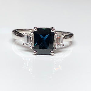 Emerald-Cut Sapphire Ring