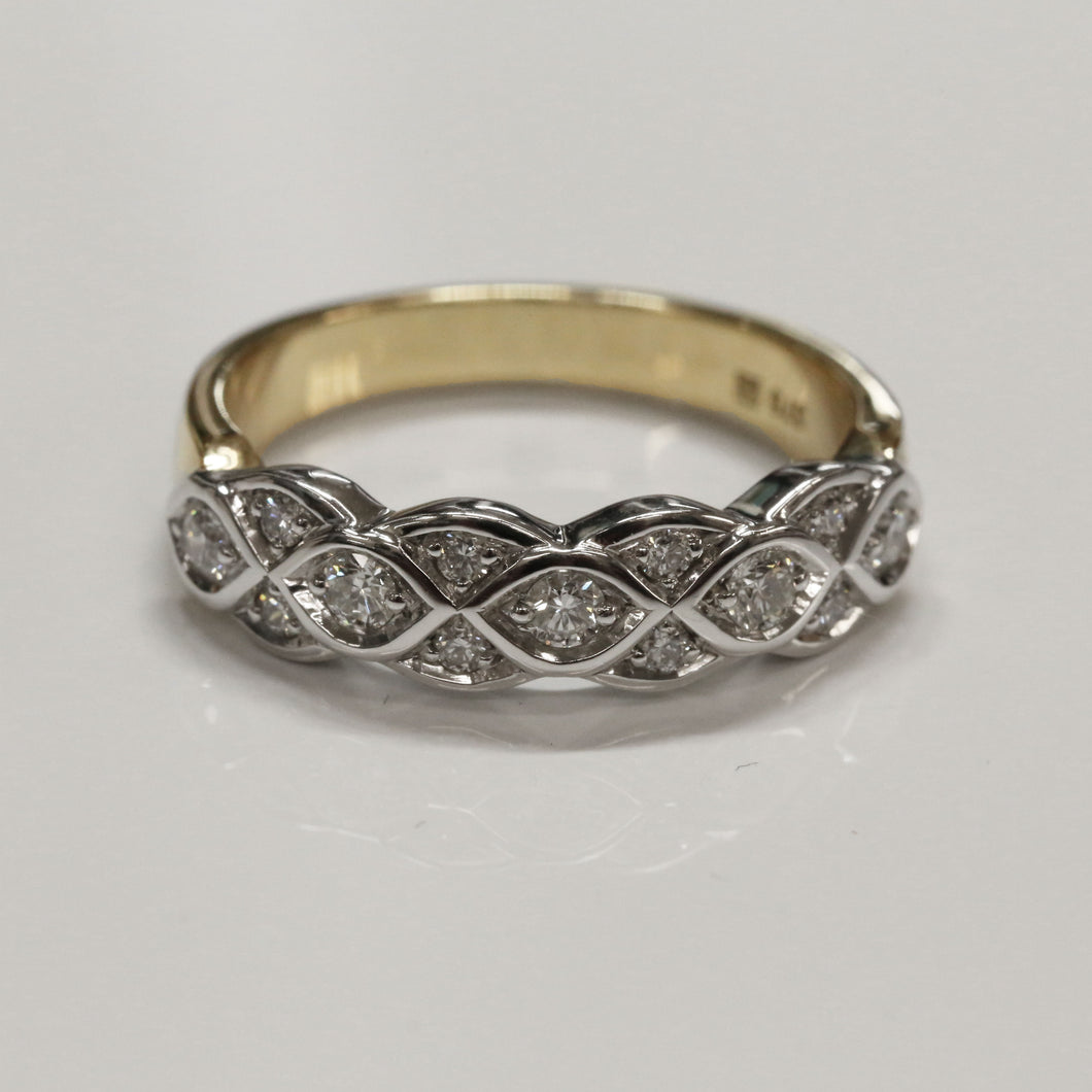 Two Tone Weave Ring