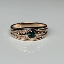 Load image into Gallery viewer, Rose Gold and Australian Sapphire Ring
