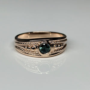 Rose Gold and Australian Sapphire Ring