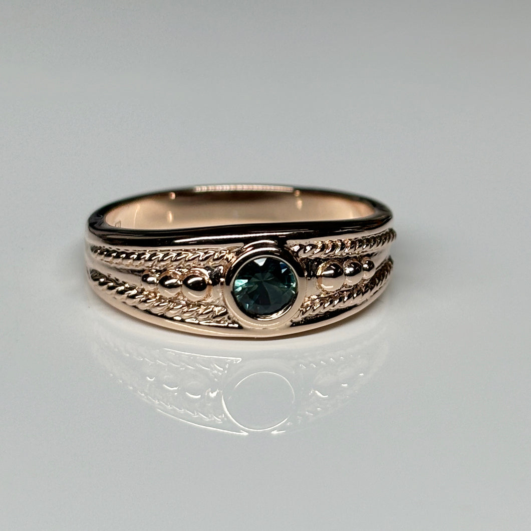 Rose Gold and Australian Sapphire Ring