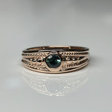 Load image into Gallery viewer, Rose Gold and Australian Sapphire Ring
