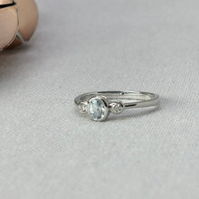 Load image into Gallery viewer, Aquamarine and Diamond Ring

