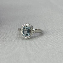 Load image into Gallery viewer, Aquamarine and Diamond Ring

