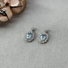 Load image into Gallery viewer, Sterling Silver and Blue Topaz Earrings
