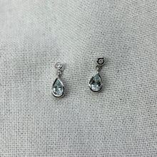 Load image into Gallery viewer, Aquamarine and Diamond Earrings
