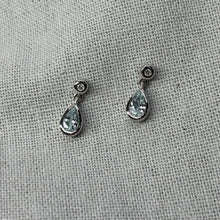 Load image into Gallery viewer, Aquamarine and Diamond Earrings
