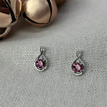 Load image into Gallery viewer, Rhodolite Garnet Earrings
