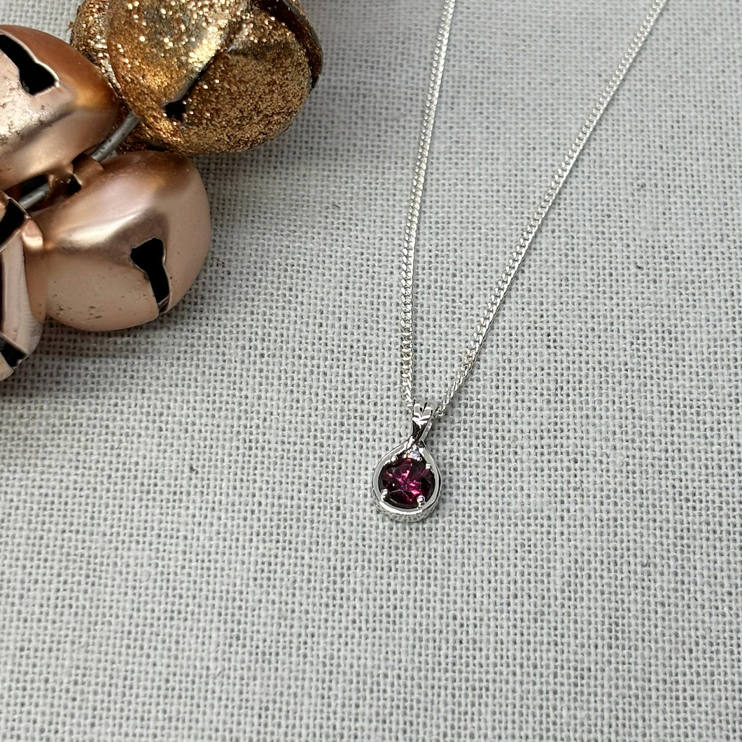 Rhodolite Garnet Pendant