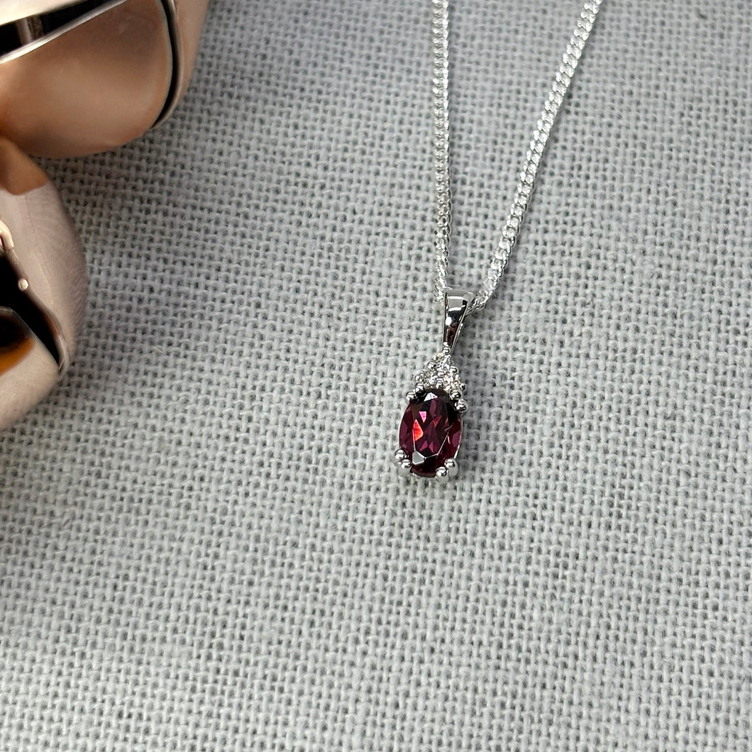 Rhodolite Garnet Pendant
