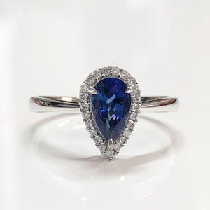 Pear Cut Sapphire Ring
