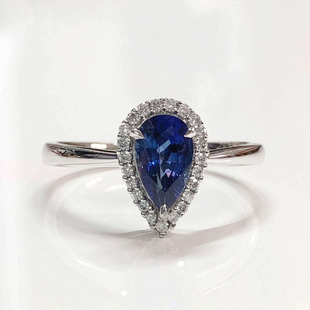 Pear Cut Sapphire Ring