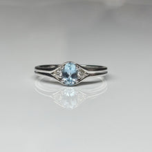 Load image into Gallery viewer, Aquamarine and Diamond Ring

