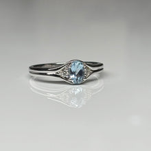 Load image into Gallery viewer, Aquamarine and Diamond Ring

