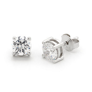 Solitaire Stud Earrings