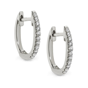 Diamond Hoop Earrings