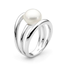 Triple Band Pearl Ring