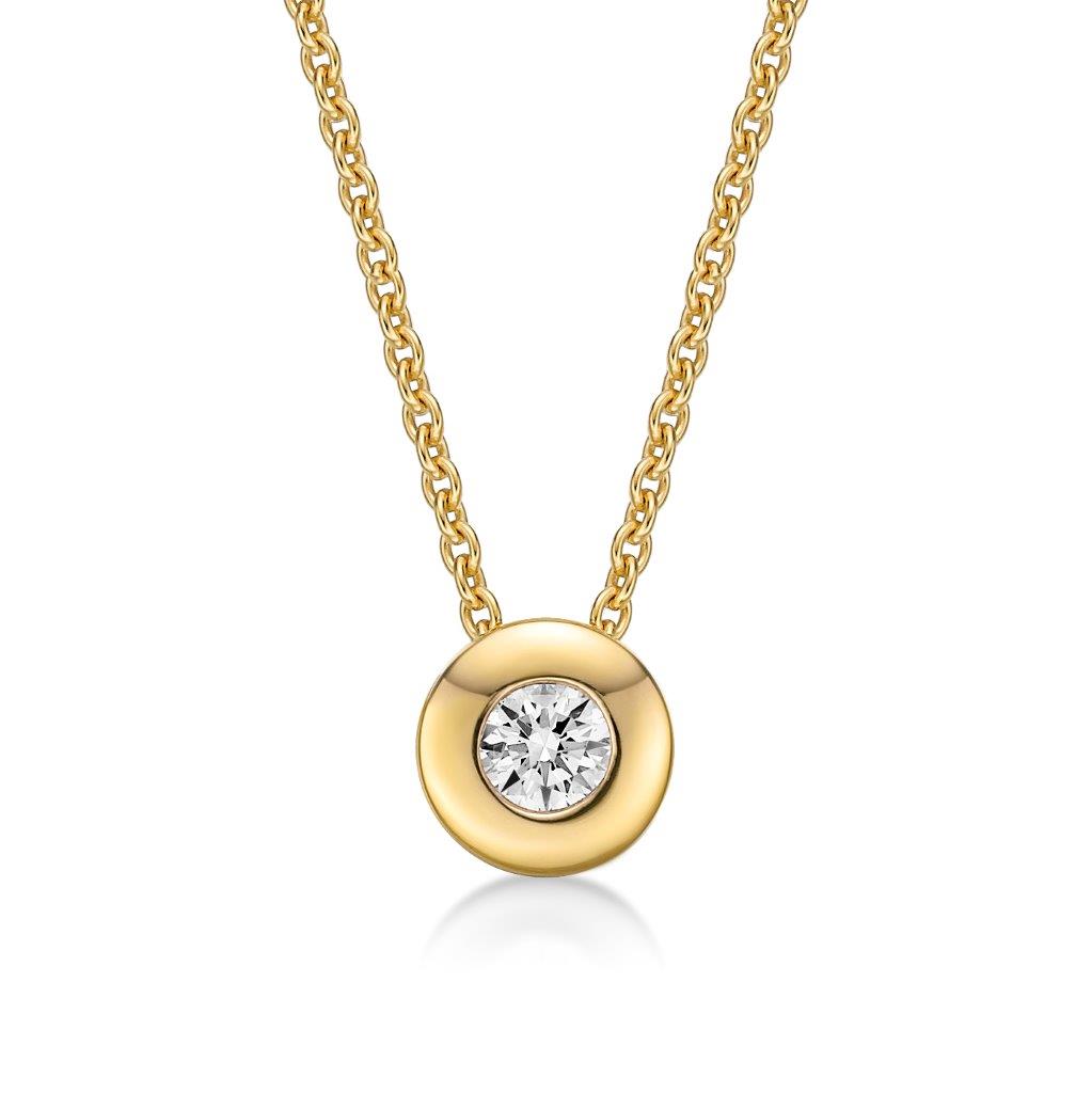 Yellow Gold Slider Pendant