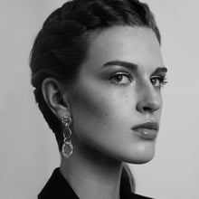 Load image into Gallery viewer, Amber Multi Hoop Drop Earrings
