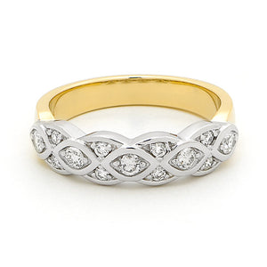 Two Tone Weave Ring