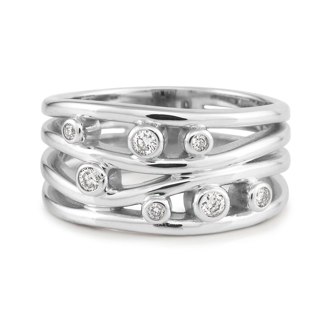 Wide Multi Band Ring – Woods Jewellers
