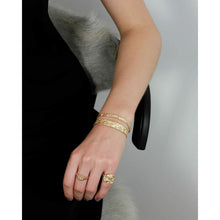Load image into Gallery viewer, Amber Gold Slim Cuff
